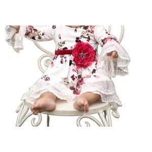 NEW HAUTE BABY baby girls and toddlers antique charm 2 pc set in white/red